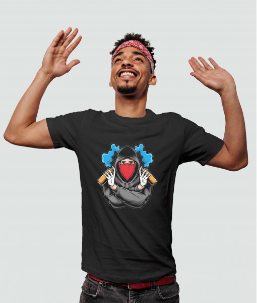 Мъжка тениска с щампа Арт Graffiti man - TShirtArtShop.com